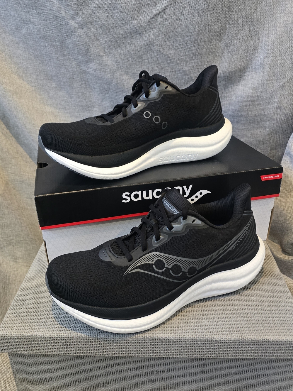 Saucony Black & White Road Running Sneakers